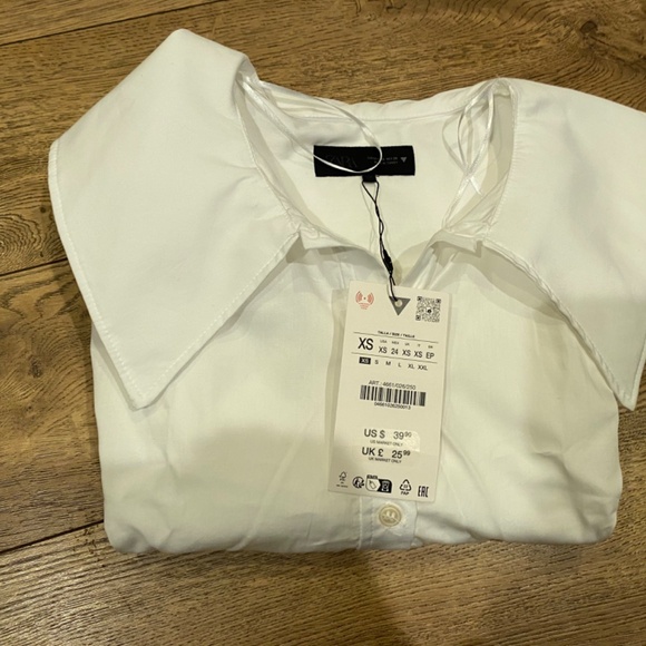 Zara Bib collar poplin Short (XS) - Picture 3 of 6